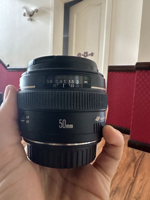 Oboectiv canon ef 50 mm 1:1.4