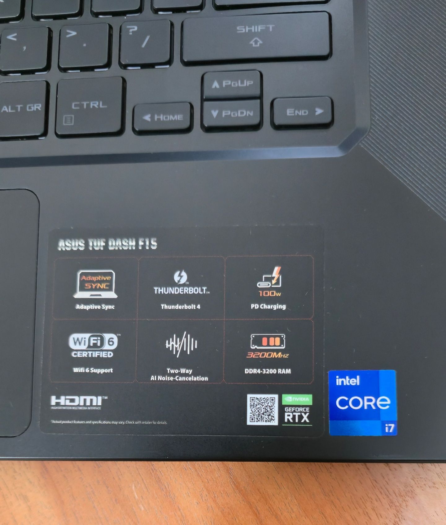 Мощный игровой ноутбук 
Asus TUF DASH F15