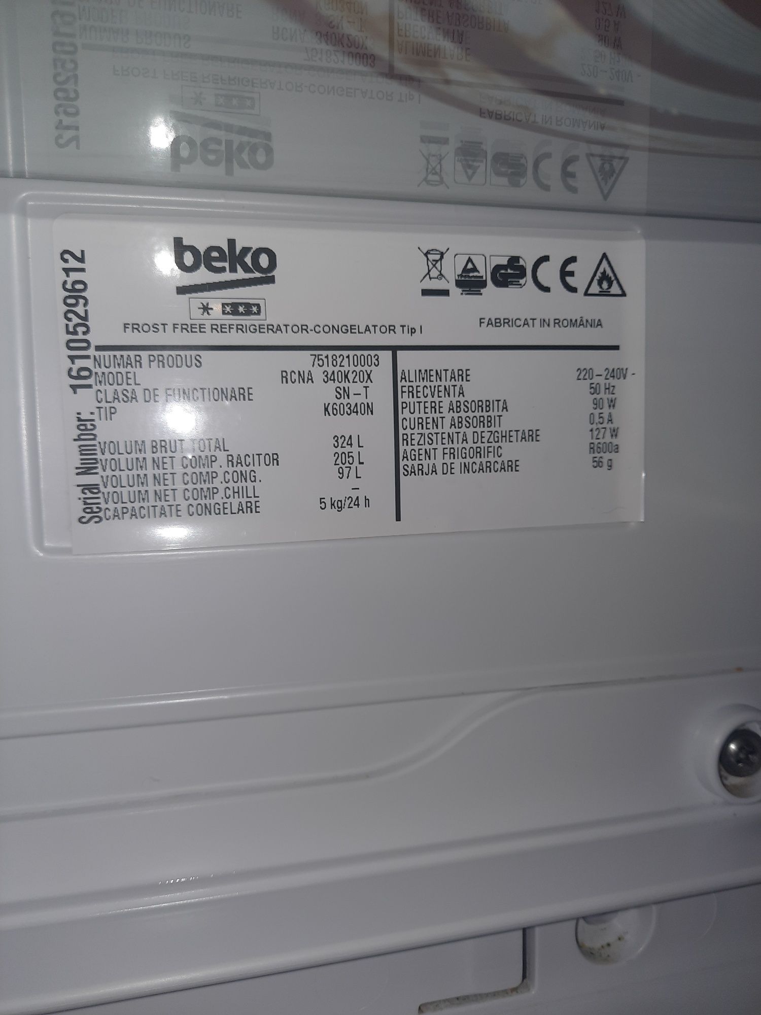 Frigider Beko NeoFrost Fără Freon