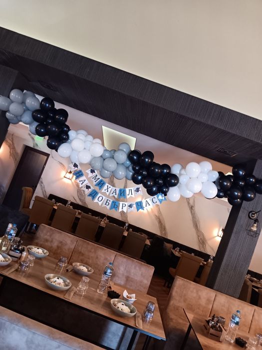 Арка с балони, изработвам на място