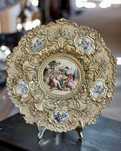 Platou vechi din Bronz *** vintage / antic / vechi / retro ***