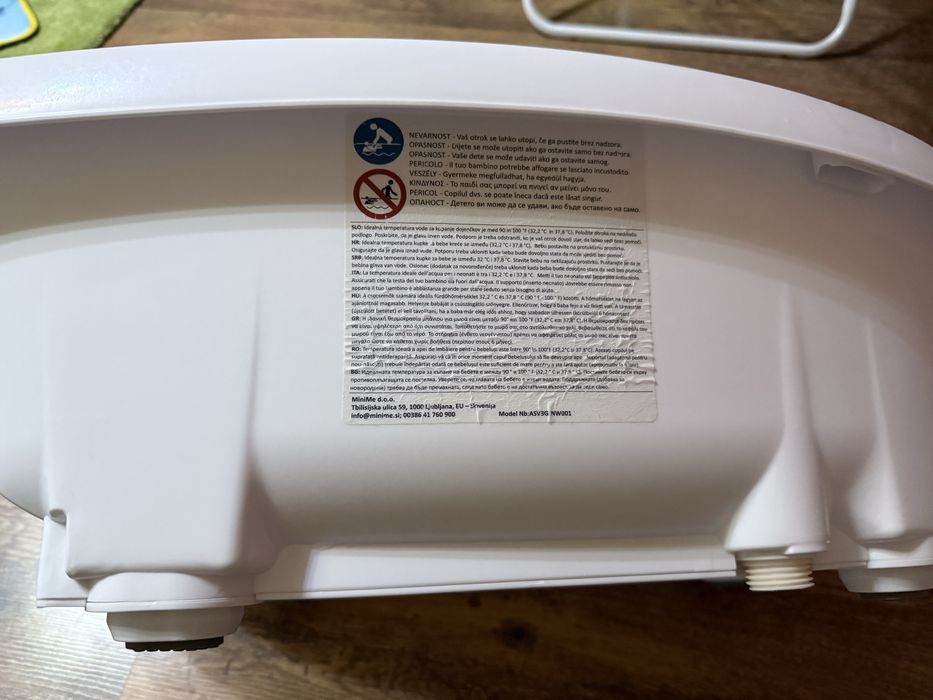 Дигитална бебешка вана Aquascale 3in1 с термометър и везна