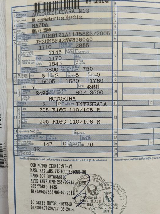 Mazda B2500 Ford Ranger Mitsubishi L200