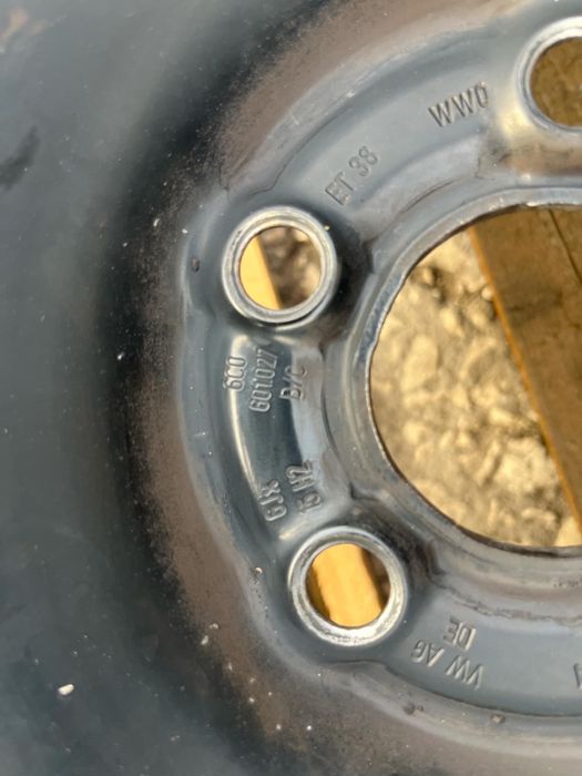 1бр джанта тенекиена Skoda rapid Seat Audi 5x100 6c0601027 et38 6j