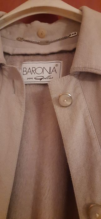 Pardesiu alcantara  îmblănit măsură 42-44