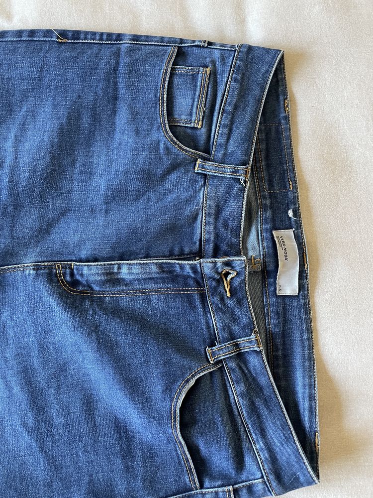 Blugi skinny fit albastru denim