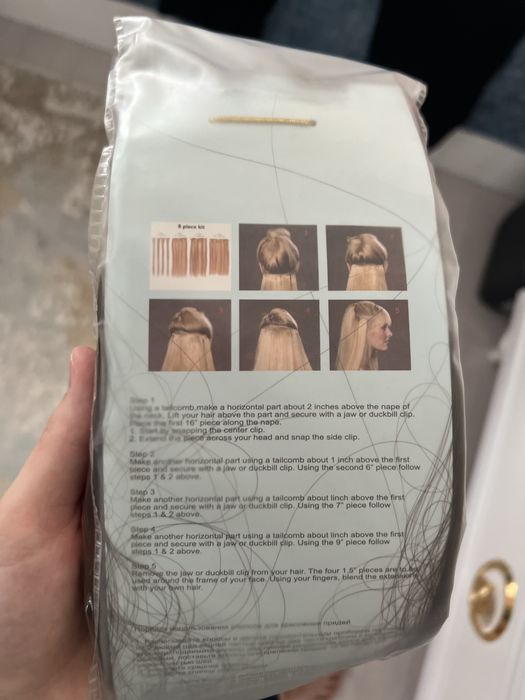 Жалғанбалы шаш сатылады. 1рет қолданылған. Қоңыр түсті