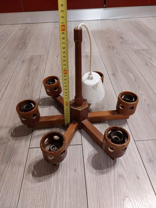 Vand Lustra Lemn 6 Brate