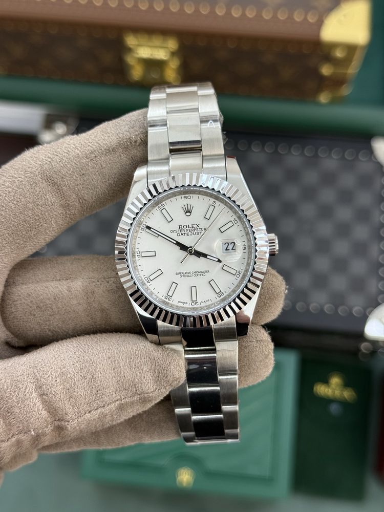 Rolex Date-Just 41 White Dial