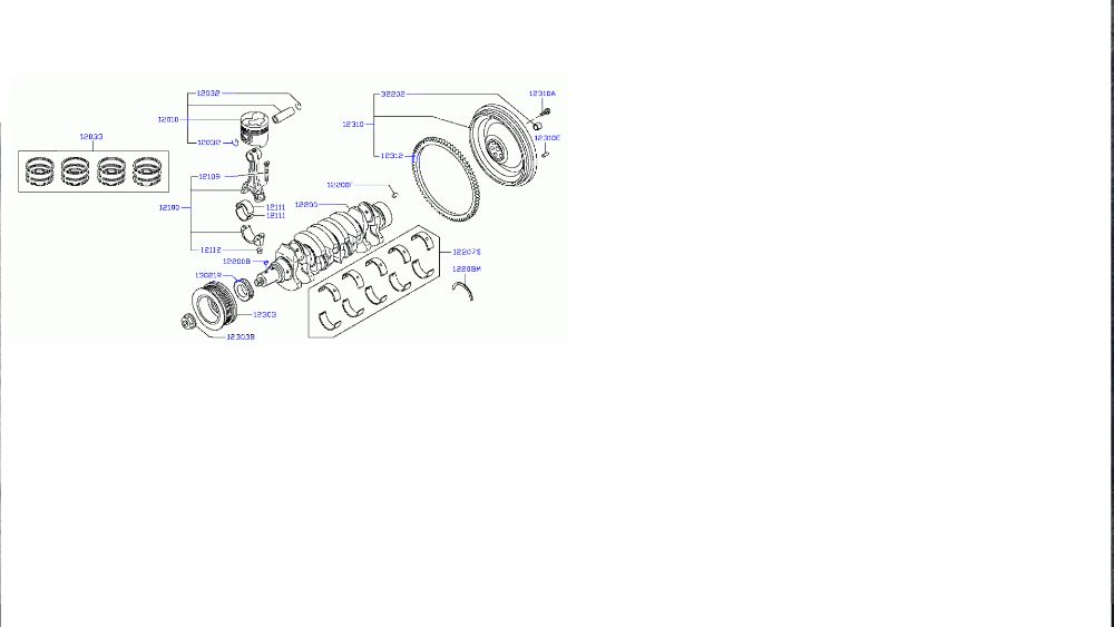 Cuzineti biela/palier STD motor 3,0 D Nissan Cabstar, Atleon,Eco-t,L35