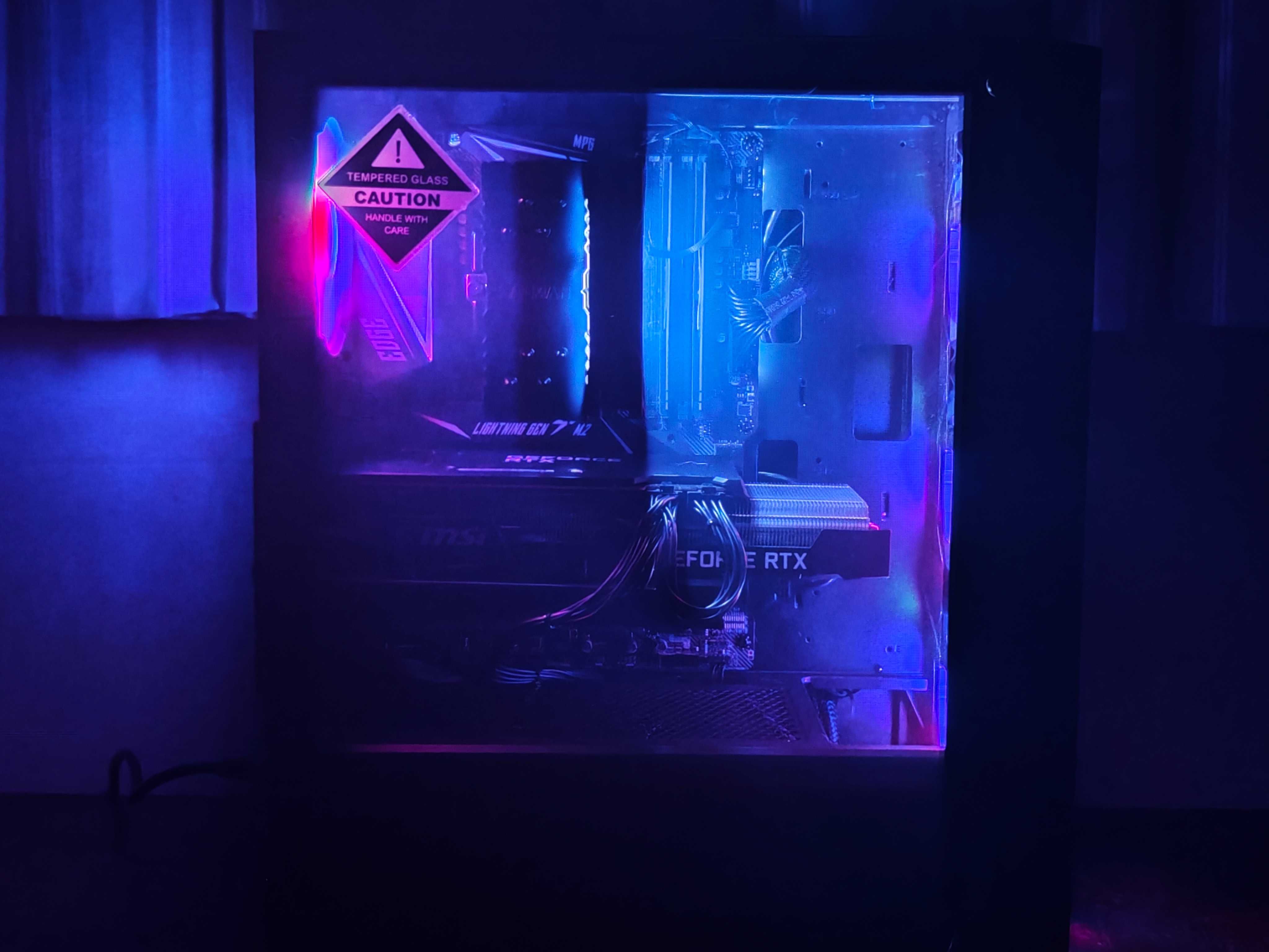 Мощен гейминг компютър с Ryzen 5 5600X + RTX 3070, 16GB RAM и NVMe SSD