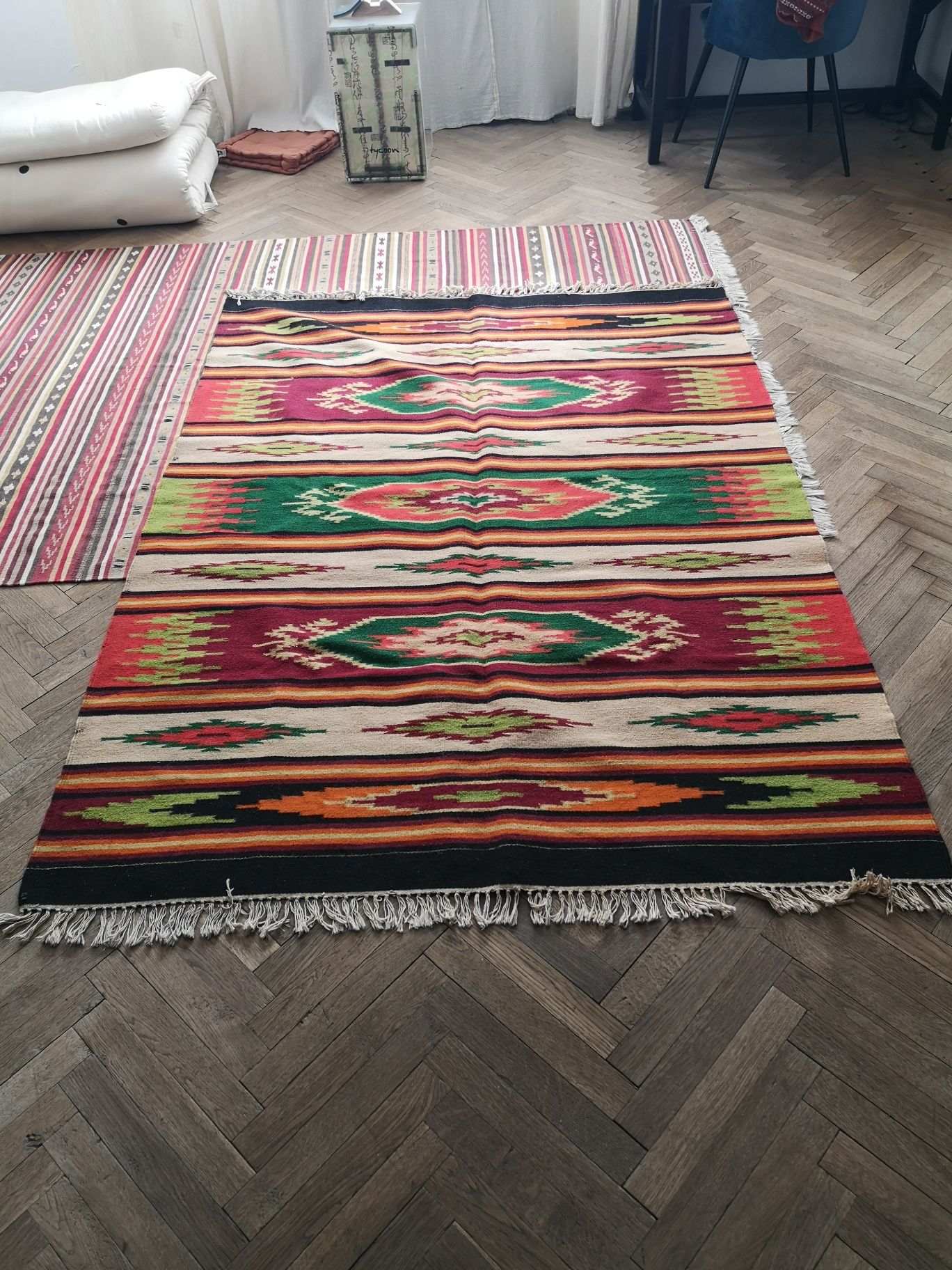 Covor lana lucrat manual - Maramures