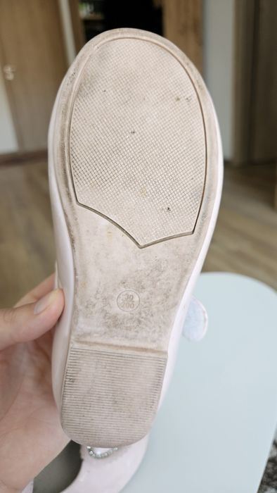 Pantofi roz de las cu fundiță 30