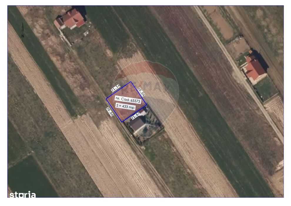 Teren de Vânzare Intravinal 433 mp, Rontău, Băile 1 Mai