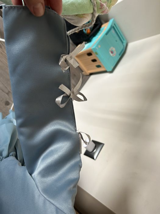 Рокля за момиче савойско синьо