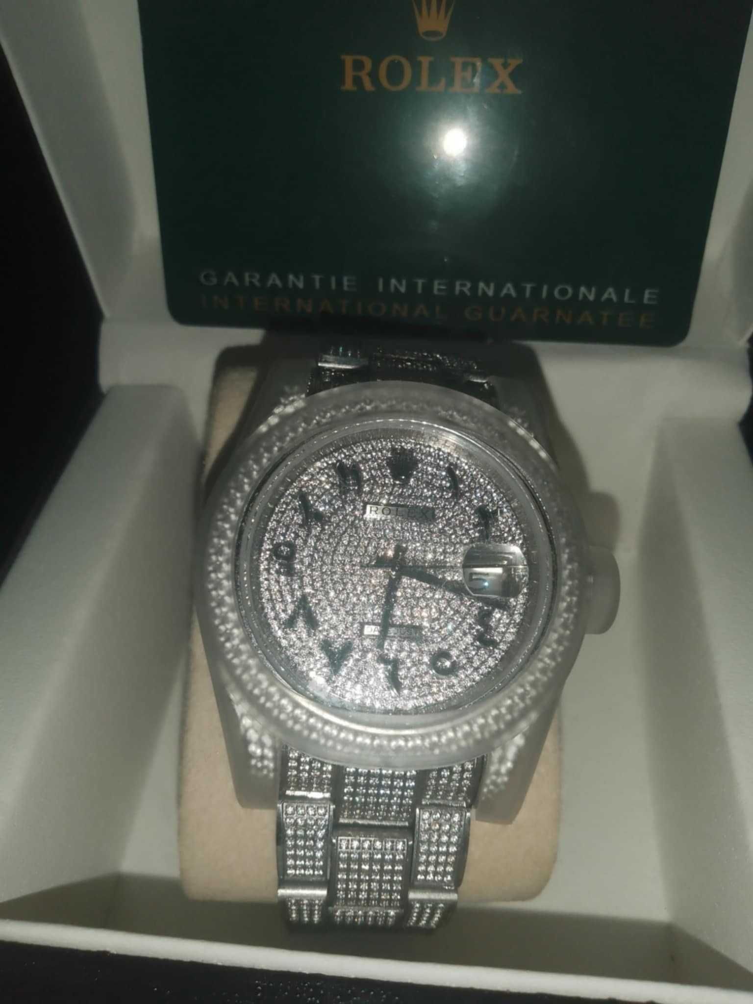 Rolex Datejust 41MM Arabic Moissanite Full Iced