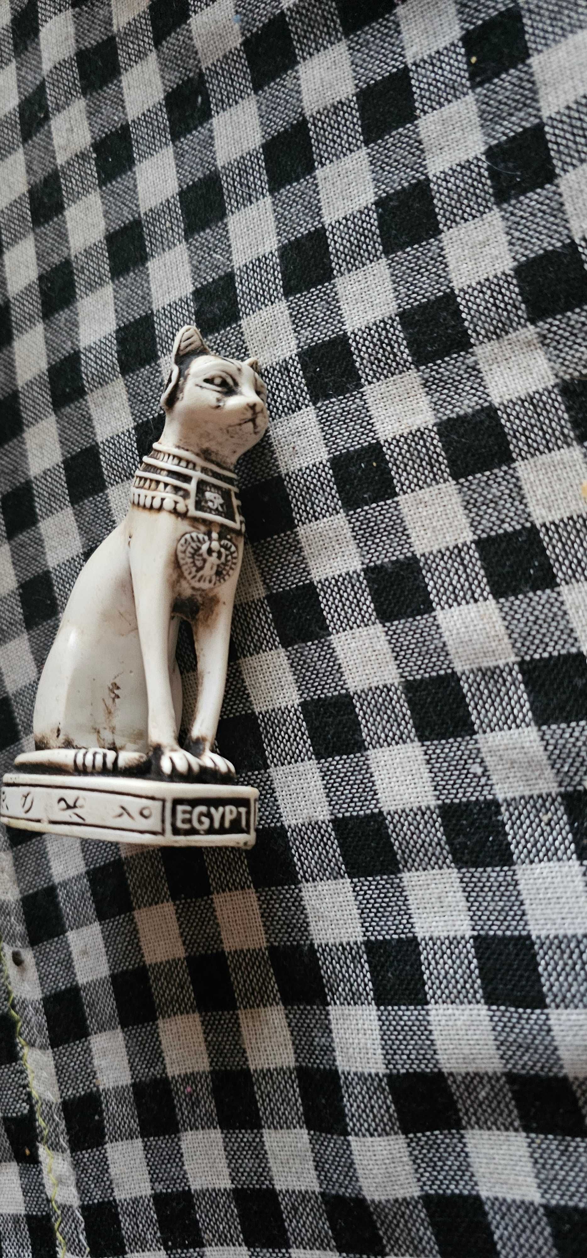 Statuie Zeița Bastet Pisica Isis Piatră 4 inch