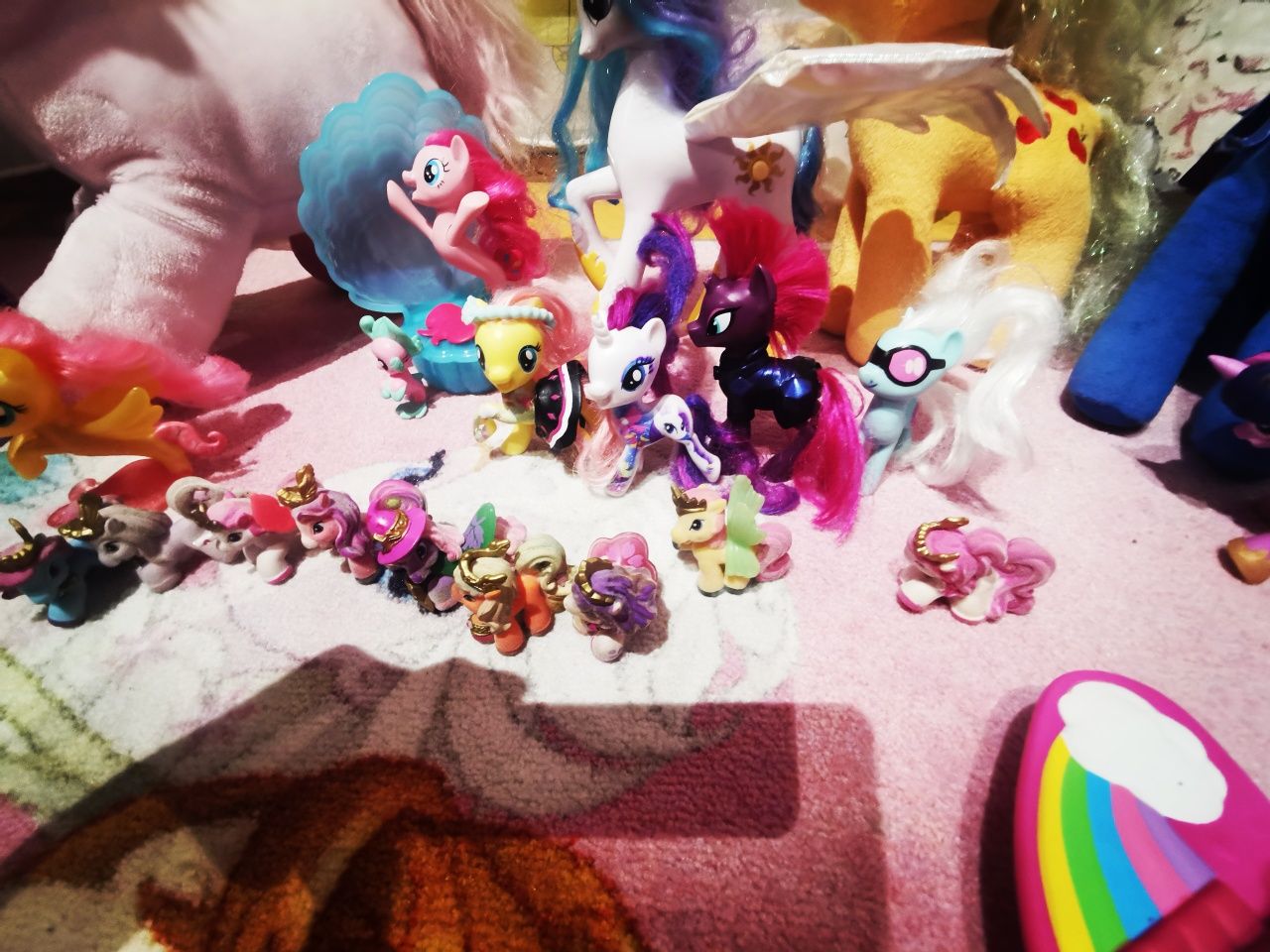 Lot ponei My Little pony -Plus/Hasbro, figurine, Celestia, avion