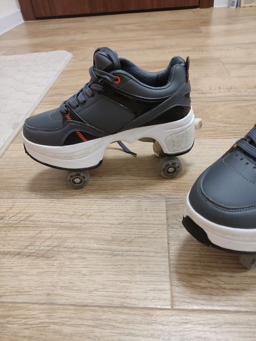 Маратонки със сгъваеми кънки