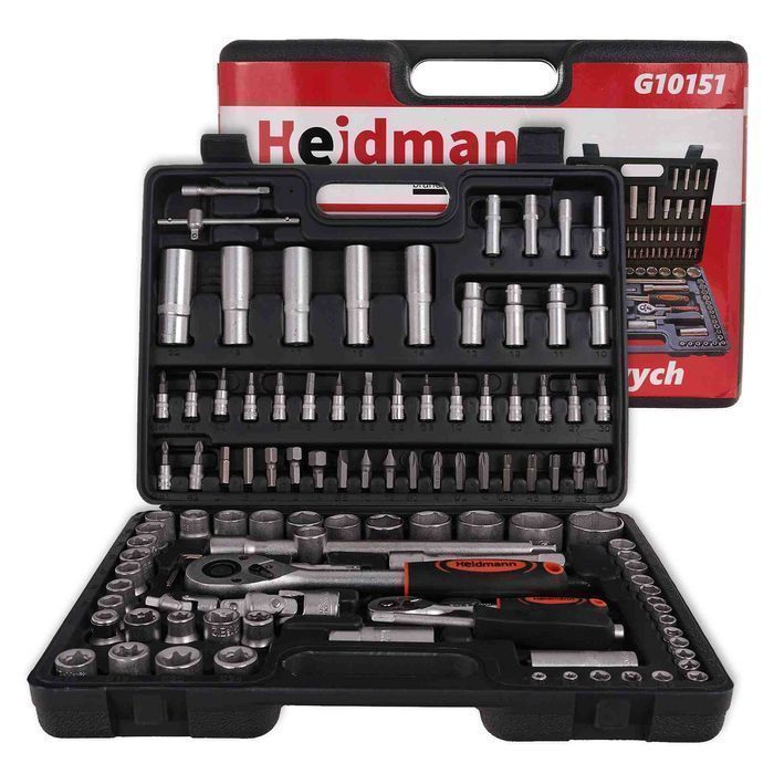 Trusa de scule 108 piese 1/4 1/2 cr-v heidmann