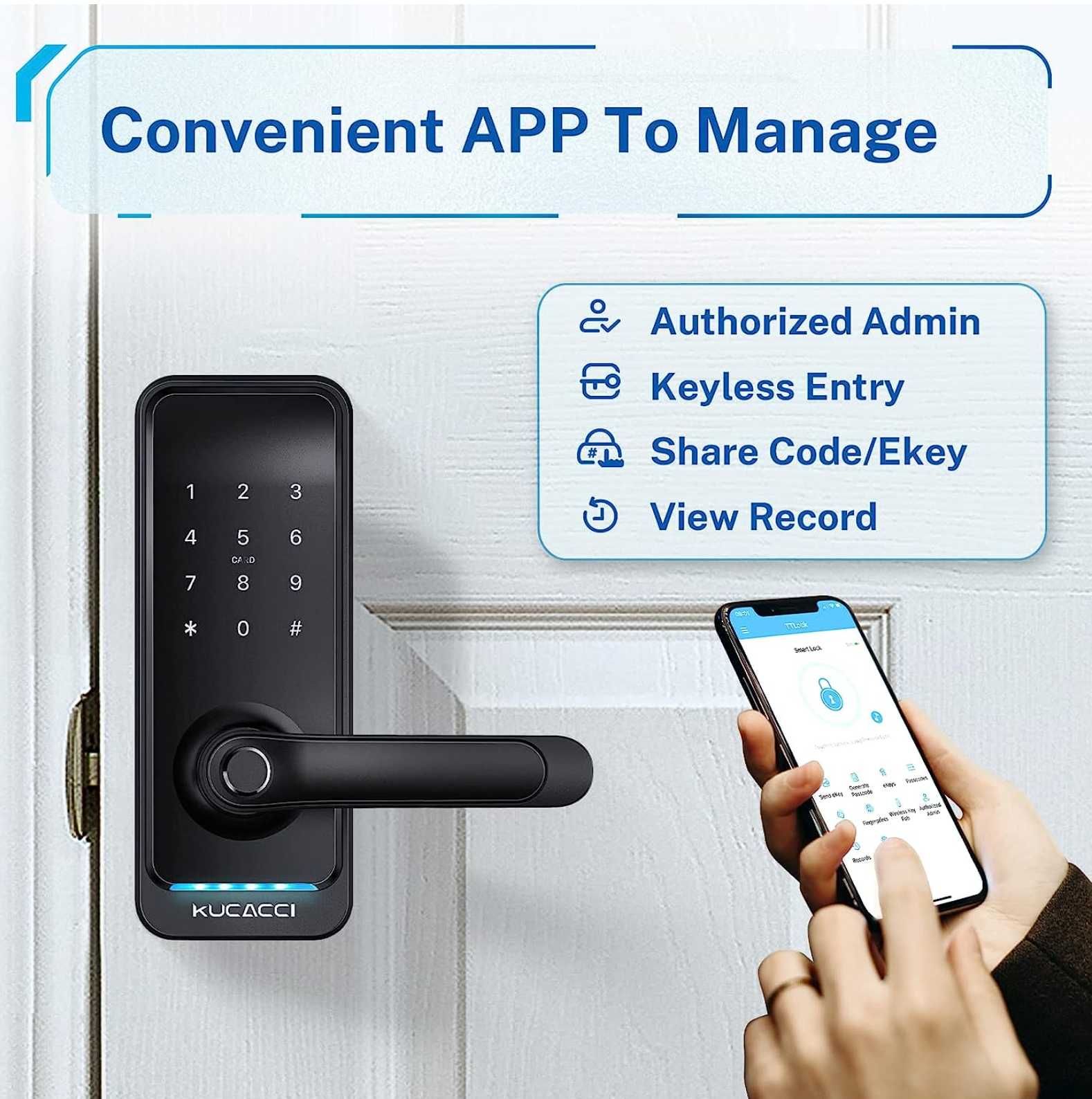 Цифровой дверной замок Kucacci Smart Door Lock