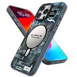 Husă cu design tehnologic pentru iPhone 16 Pro Max