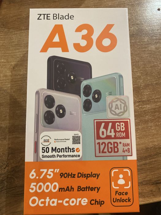 Продам телефон zte a36 blade