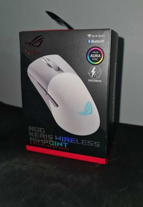 Mouse Gaming Wireless ASUS ROG Keris AimPoint Tri-Mode 36K Dpi Sigilat