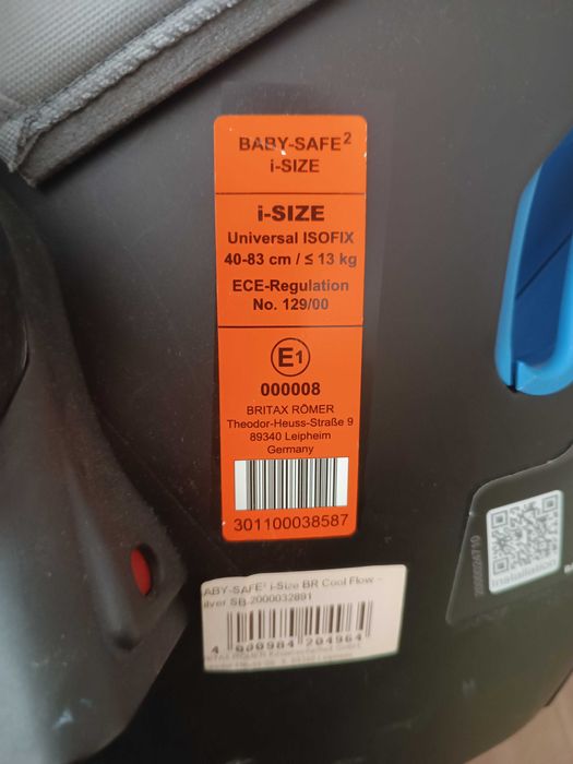 Britax Baby safe I-size - столче, кошче, кошница за новородено