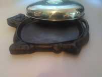 Platou de servire din fonta cu capac inox
