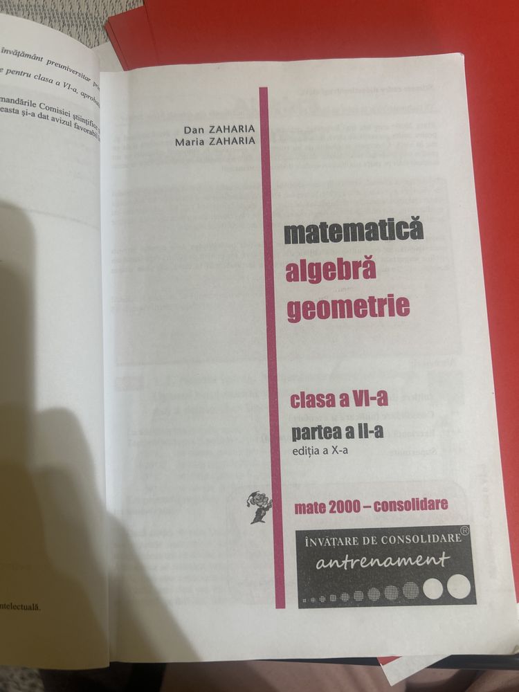 Vand culegere de matematica