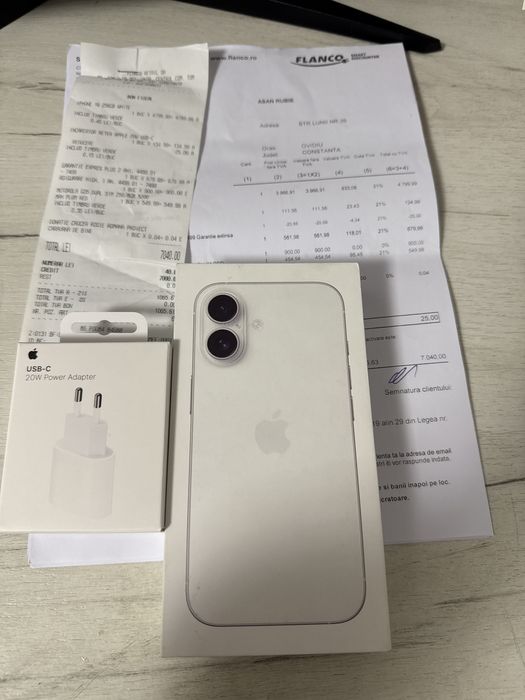 Iphone 16 256Gb Nou Sigilat Factura + 4 ani Garantie+ asigurare