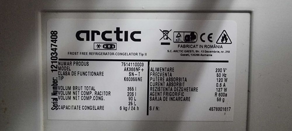 Accesorii combina frigorifica Arctic