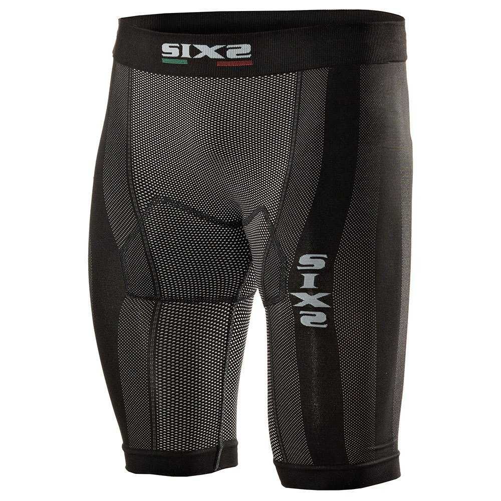 Sixs CC2 Moto Short Leggings , marime XL, Black Carbon