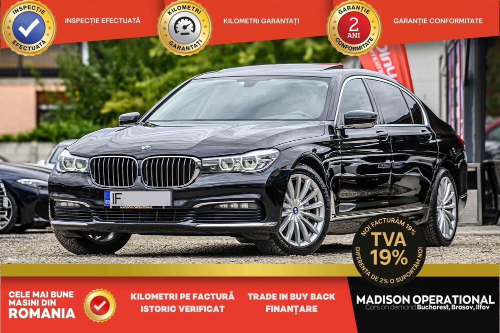 BMW Seria 7 G12 Long trapa scaune spate electrice key display