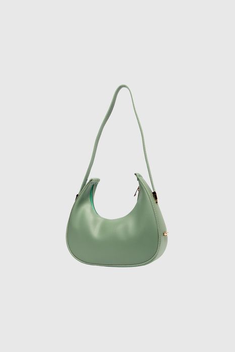 НОВО! ЛИКВИДАЦИЯ! Дамска чанта Хобо с несесер в зелено