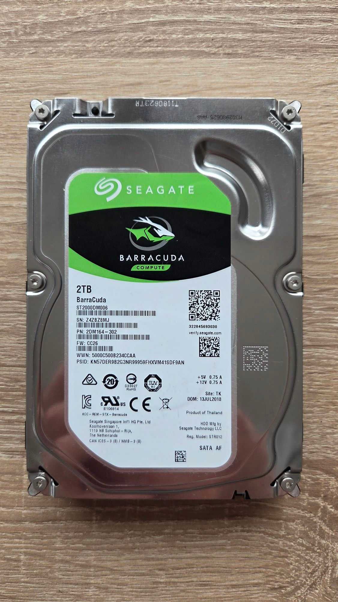 Hard Disk HDD Seagate Barracuda 2 TB 7200 RPM Stare Perfecta