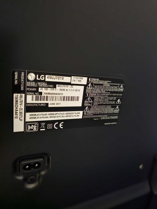 tv lg 49uj701v ca nou