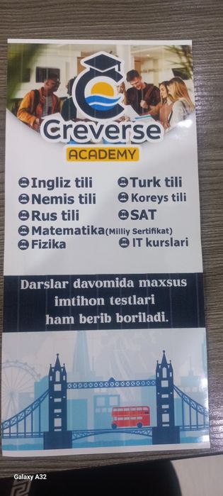 Samarqand Shaxrida Online va offline, eng tezkor Ingliz tili kursi bor