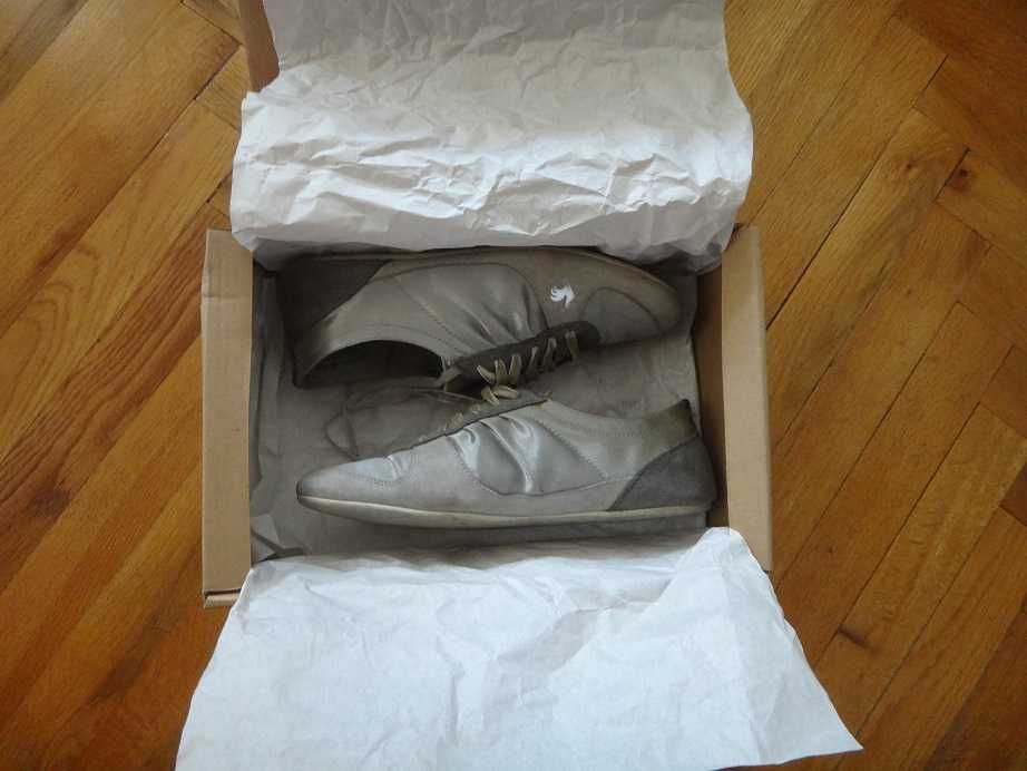 Оригинални сиви маратонки Le Coq Sportif 36 номер Bagatelle Satin Silv