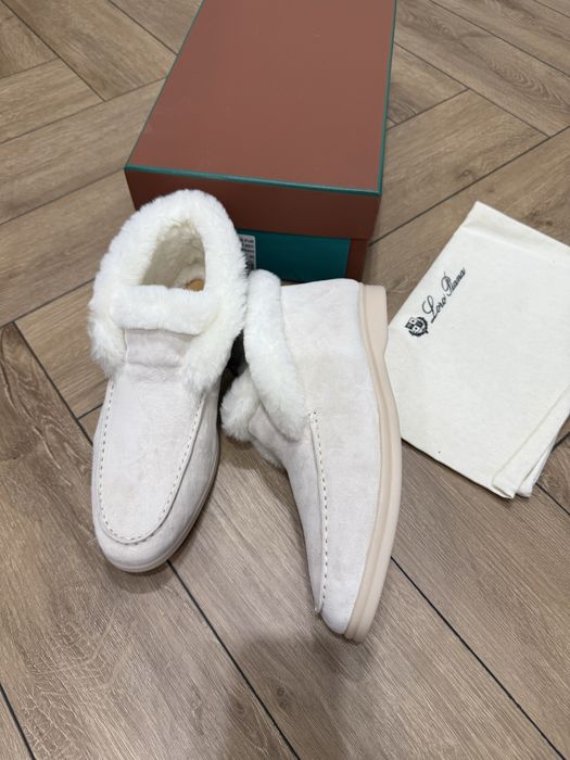 Лоферы Loro Piana зимние натуралка