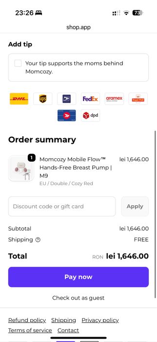 Set pompe san MomCozy M9 Flow