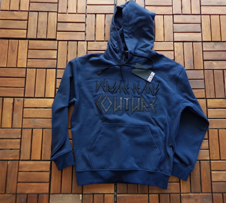 Мъжки суичър Versace Jeans Couture logo embroidered hoodie