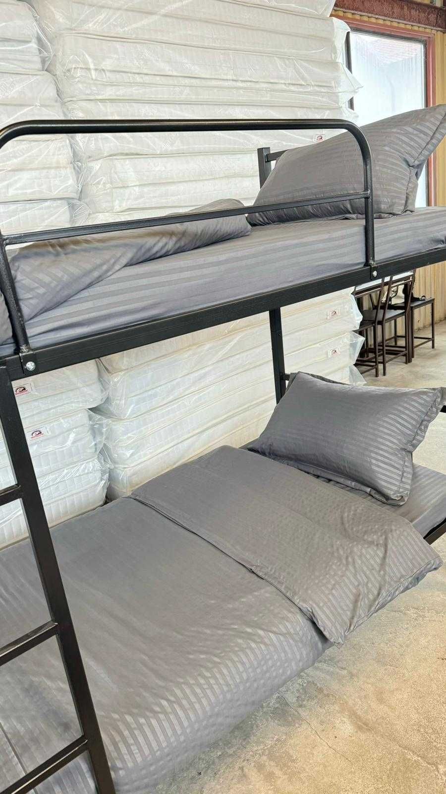 Pat metalic etajat BEL 8+2 saltele +set lenjerie complet–Super Oferta!