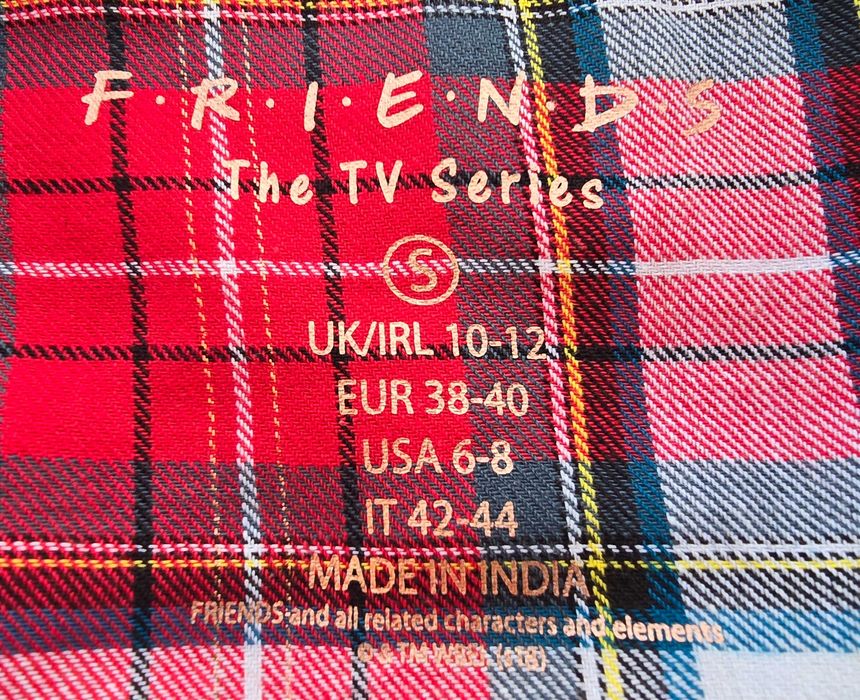 Дамска карирана риза туника размер 38-40