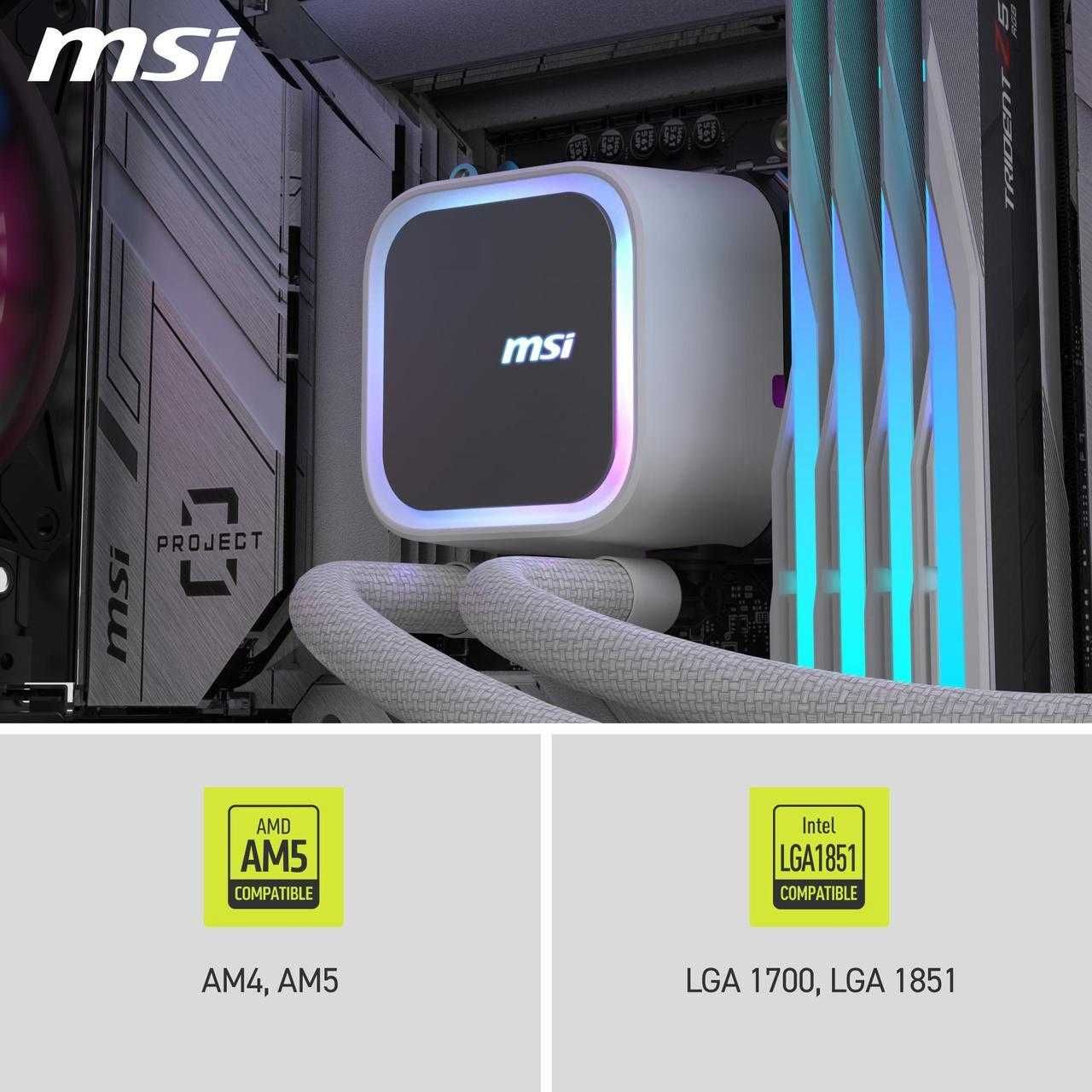 Водяное охлаждение  MSI MAG Coreliquid A13 240 White\Black