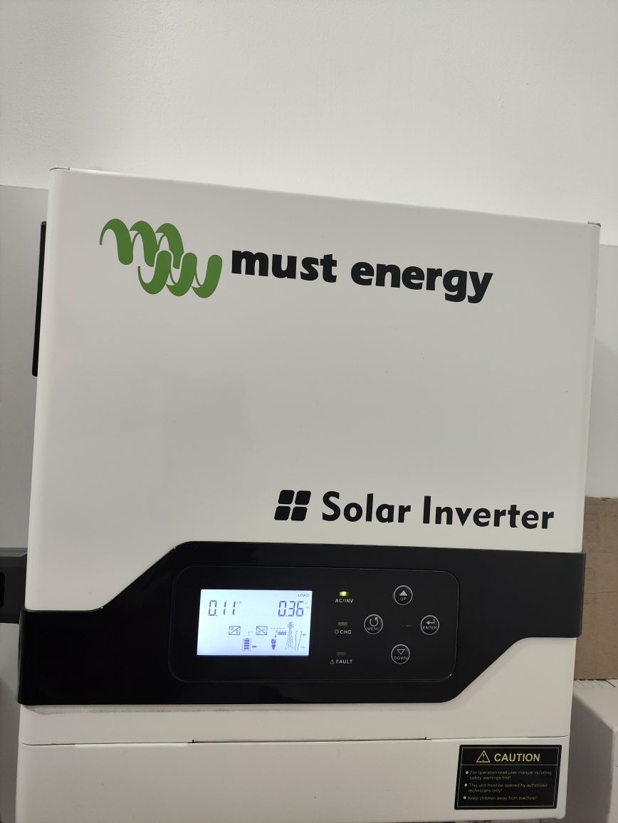 Invertor Solar Hybrid MUST, PV18-3024 VPM, 3000W, 24V, MPPT 60A Inclus