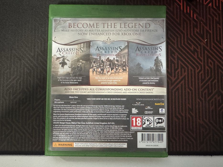 Assassin’s Creed: Ezio Collection pentru Xbox One si Xbox Series S|X