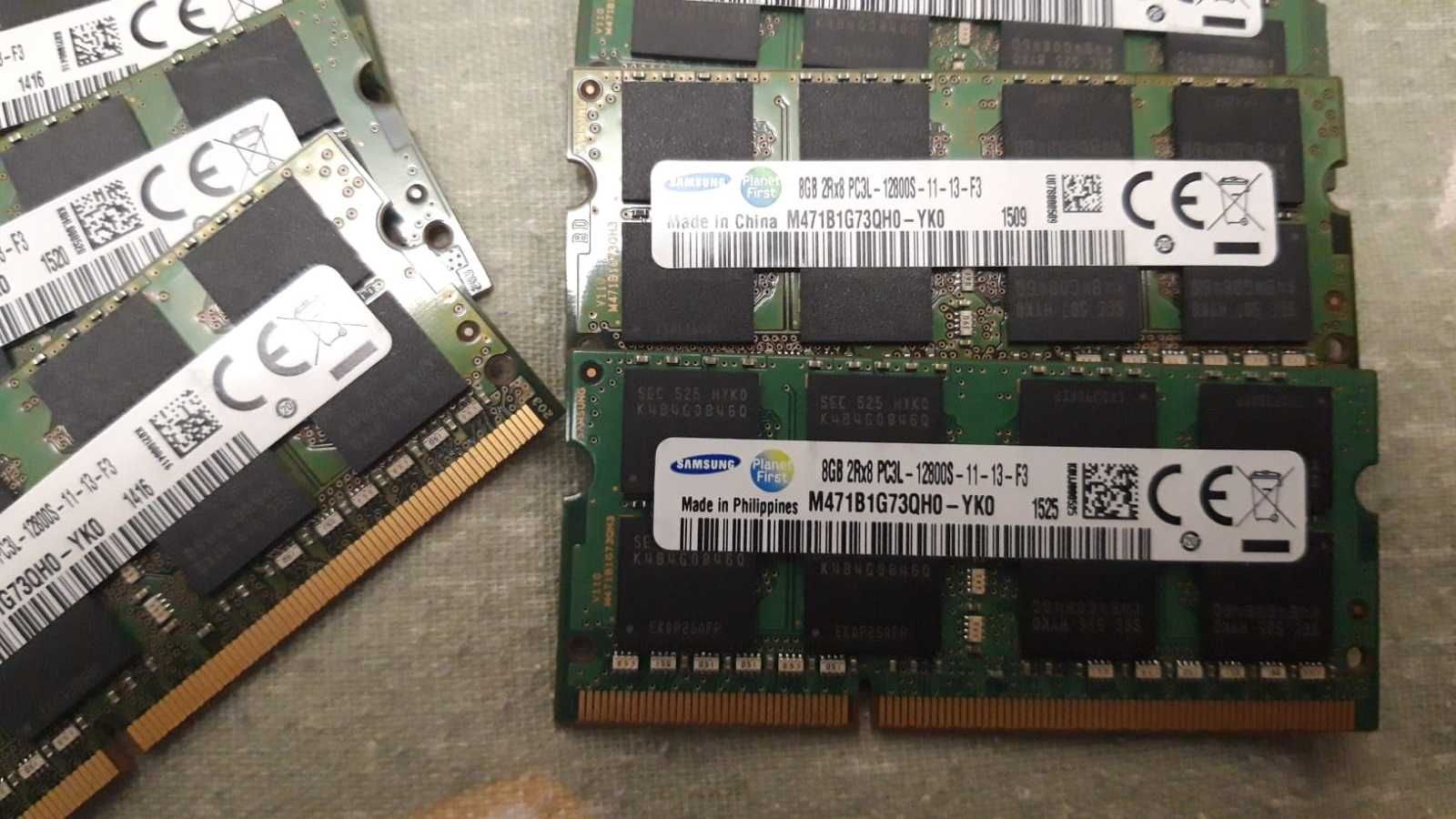 Rami/Memorie Samsung  8GB ddr3 PC3L 12800S 1600 mhz laptop