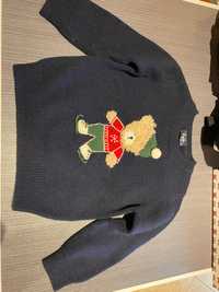 Бебешки вълнен пуловер Il gufo, фино мерино, 2 г